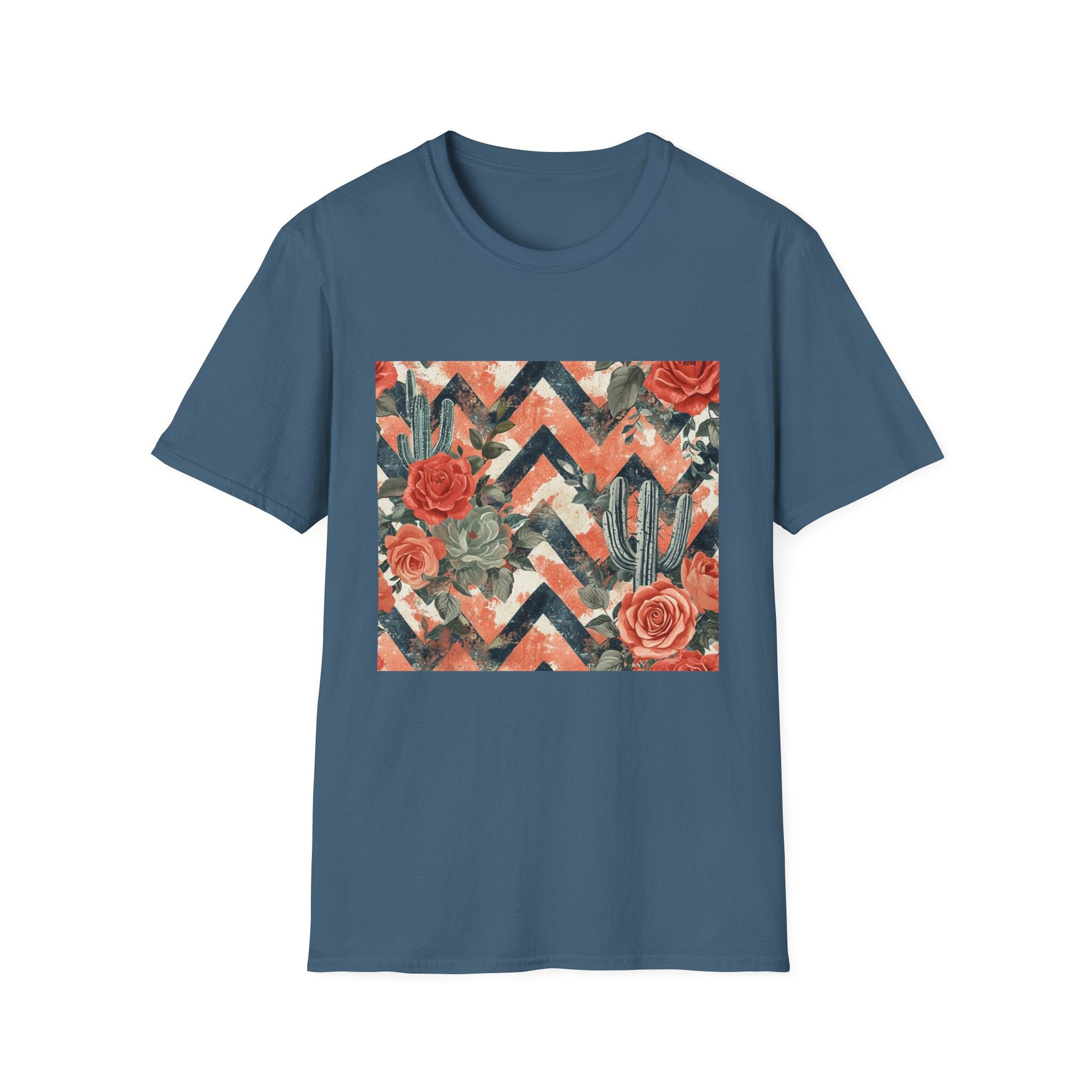 Chevron Cactus Rose T-Shirt
