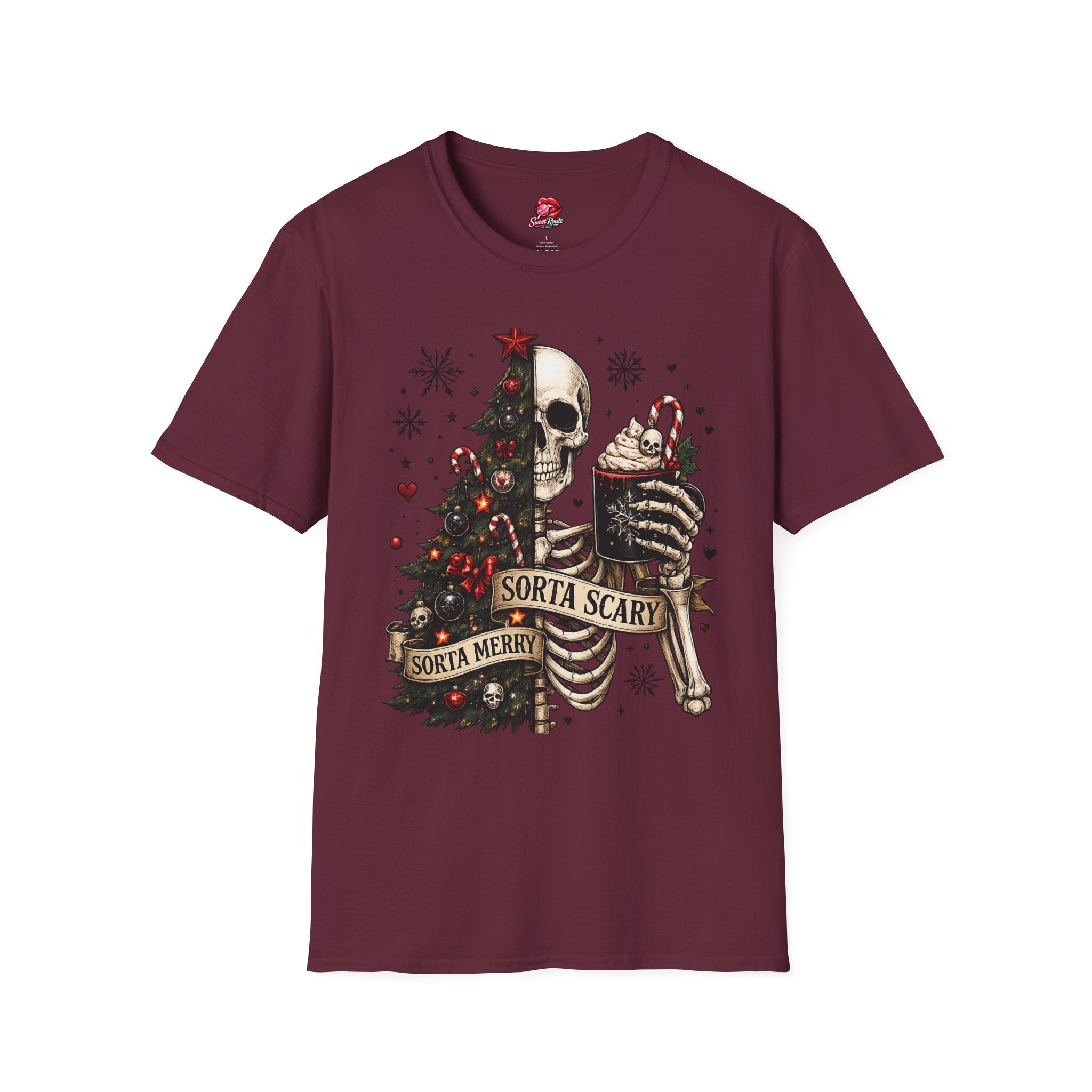 Skull Christmas Tree T-Shirt
