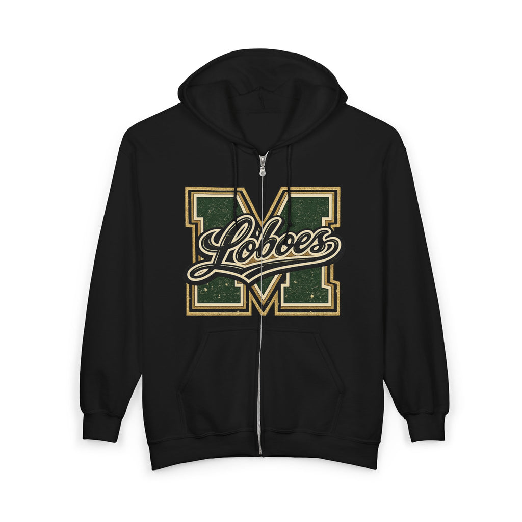 Loboes Varsity M Zip-Up Hoodie