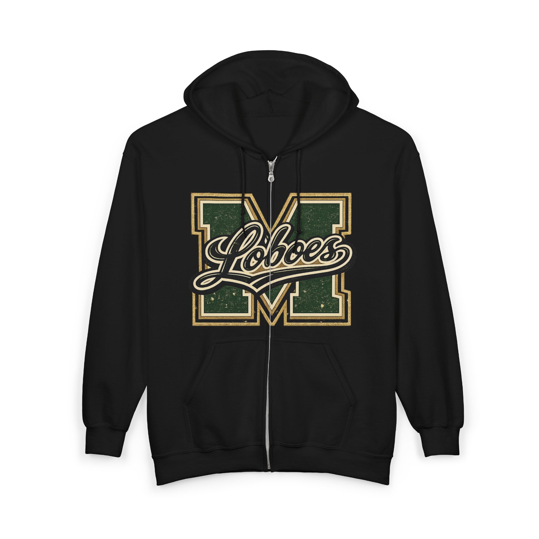 Loboes Varsity M Zip-Up Hoodie