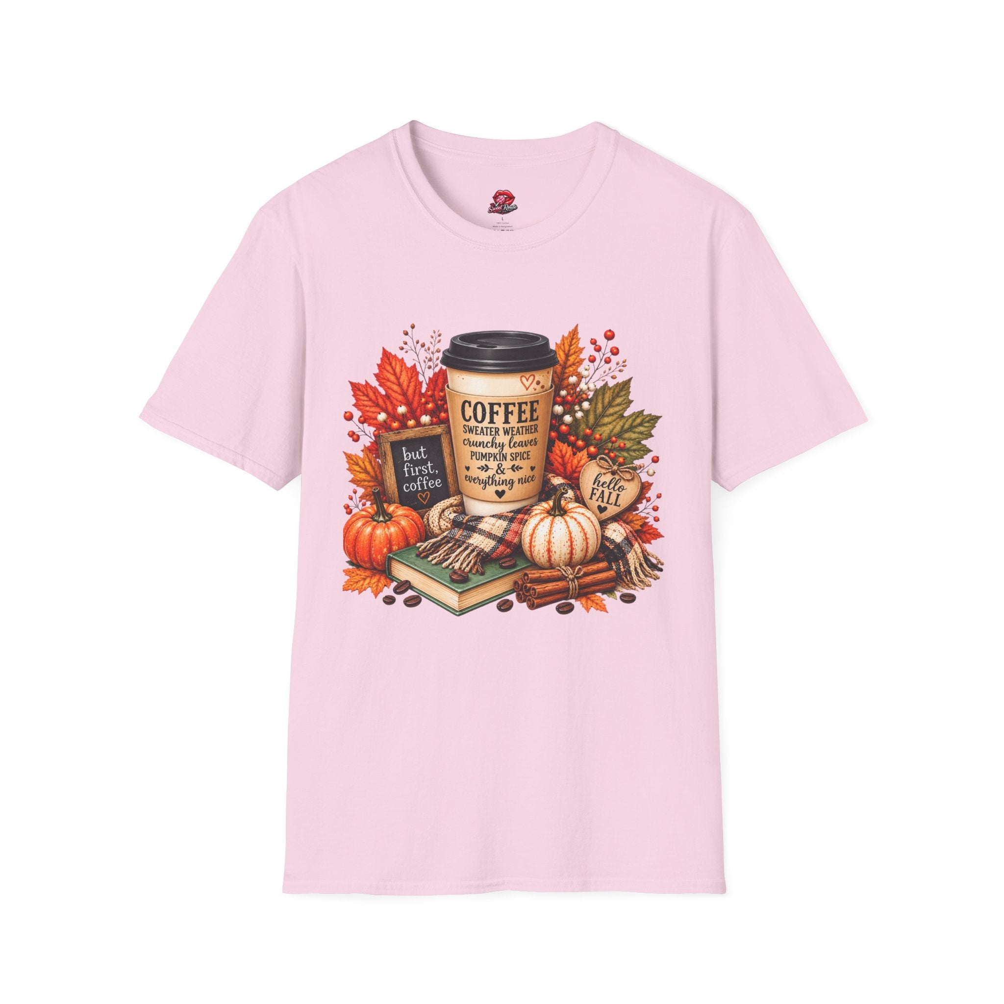 Pumpkin Spice Autumn Coffee Graphic Tee