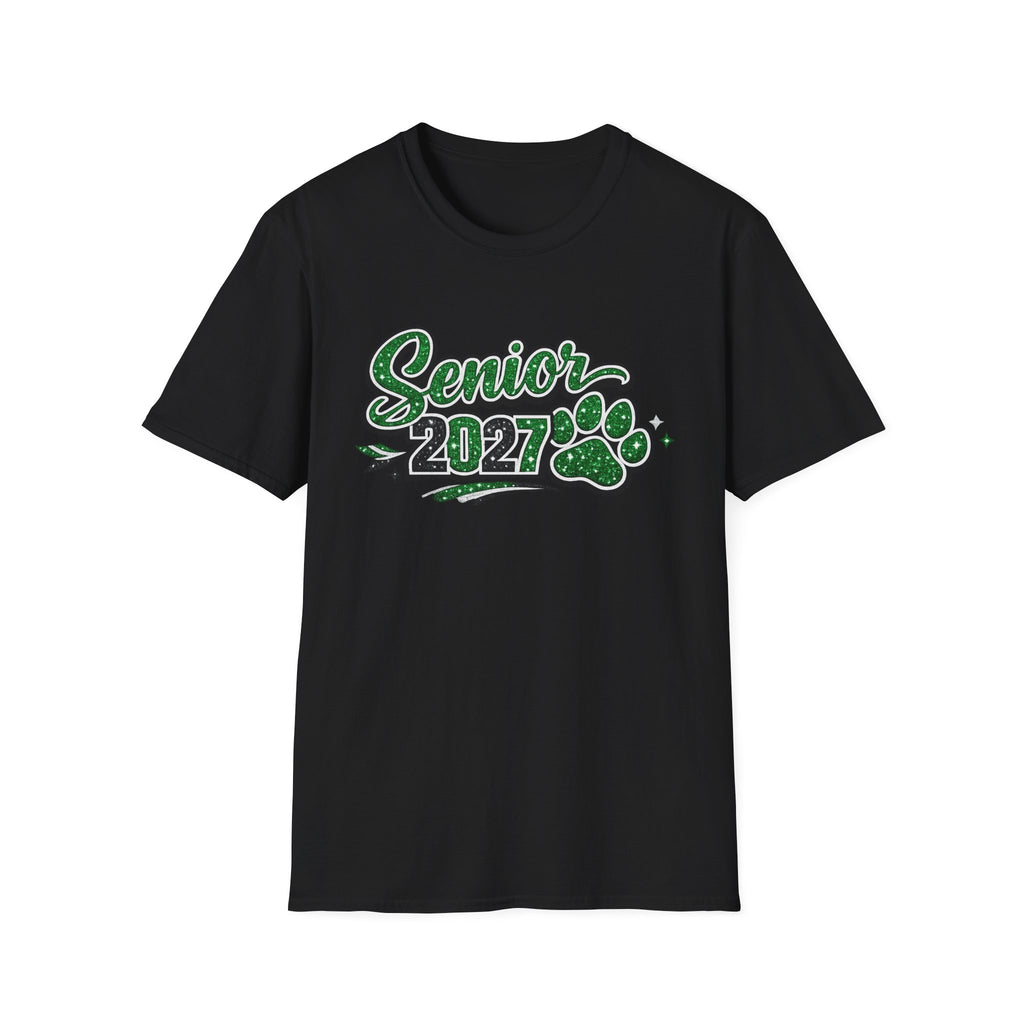 Senior 2027 Paw Print T-Shirt