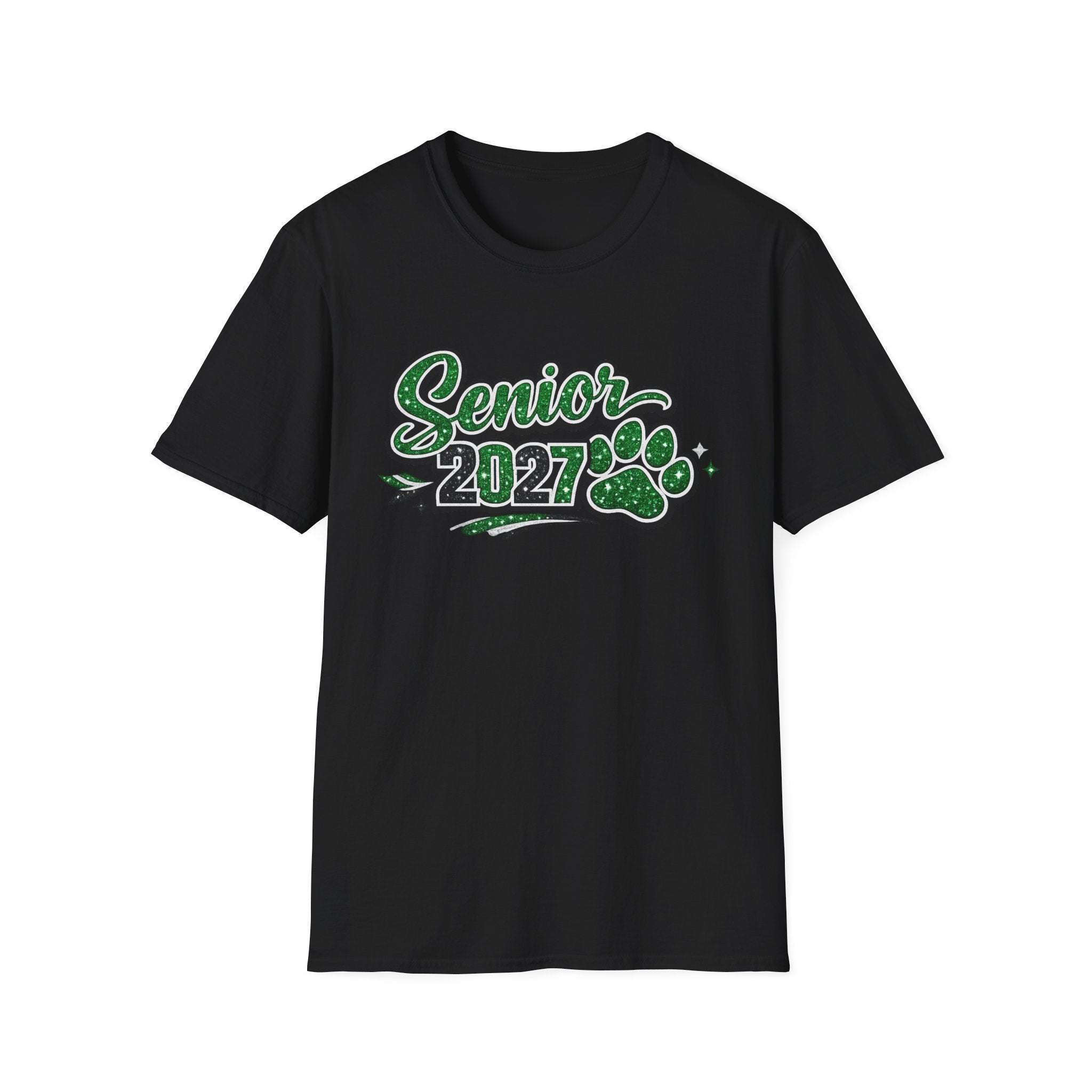 Senior 2027 Paw Print T-Shirt