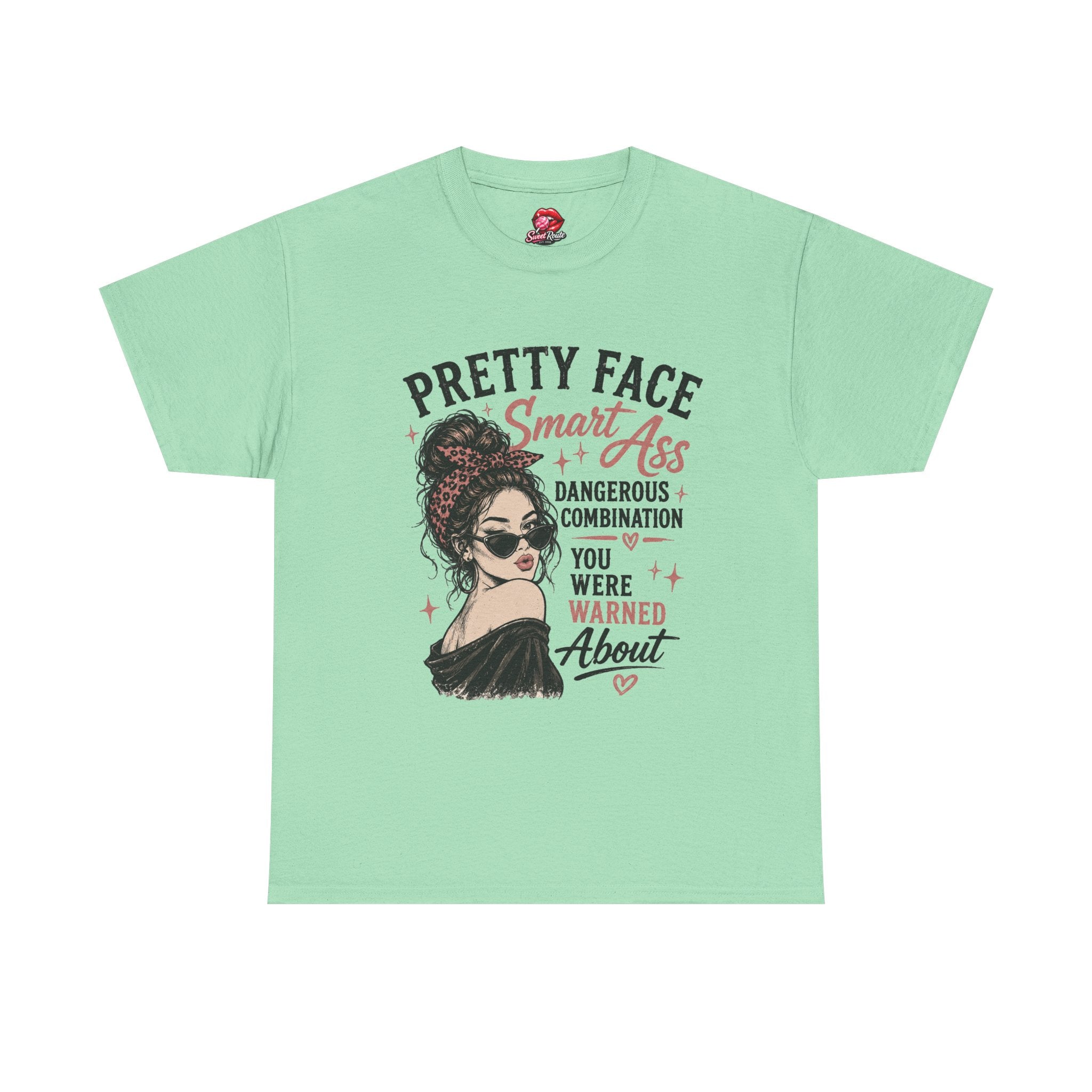 Pretty Face Smart Ass graphic tee
