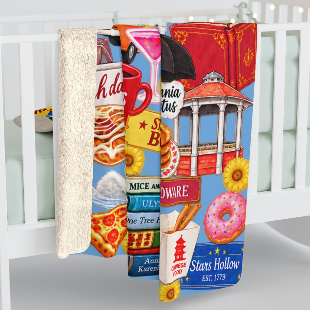 Gilmore Collage Sherpa Blanket