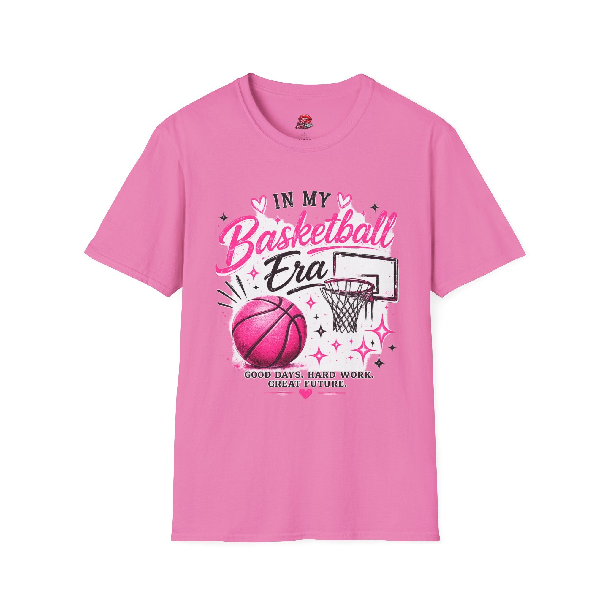 In My Basketball Era Pink Hoop Graphic
