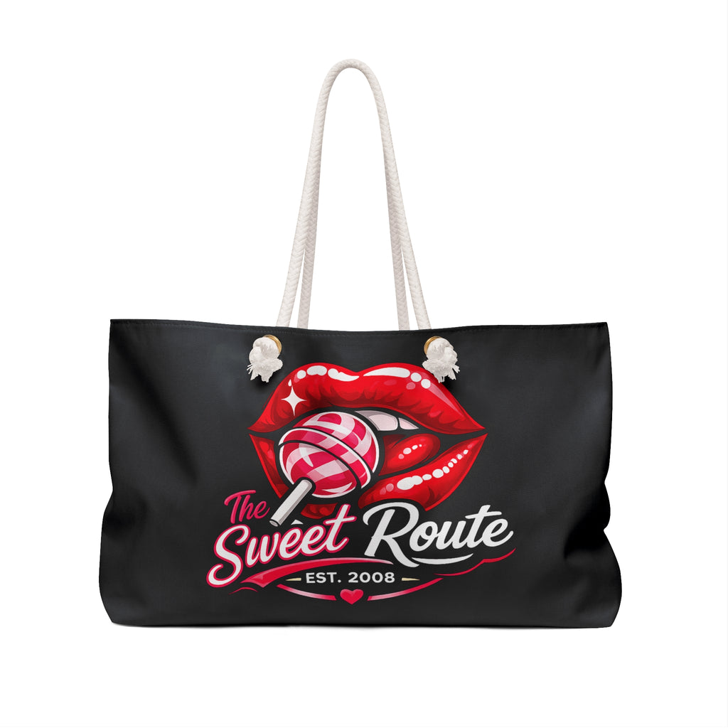Sweet Route Logo Black Weekender Bag
