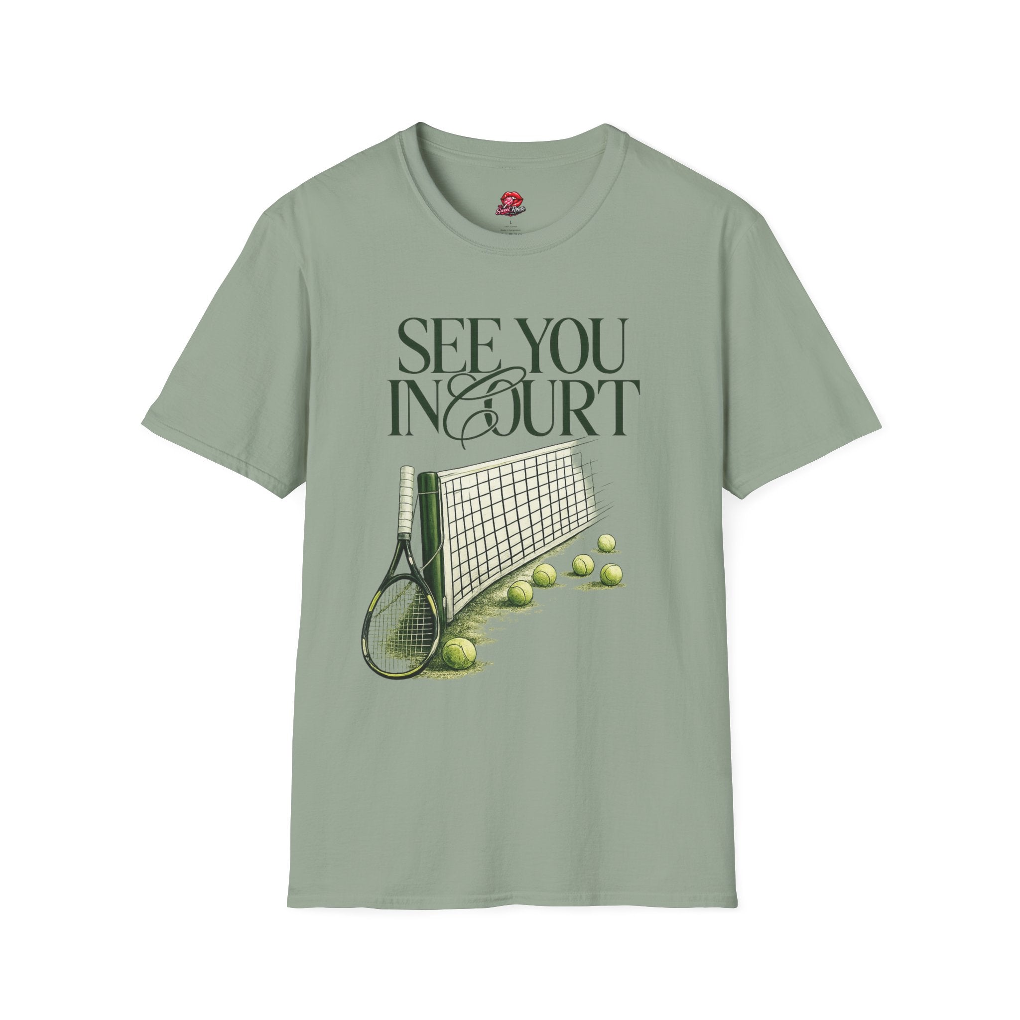 Tennis See You In Court Graphic T‑Shirt