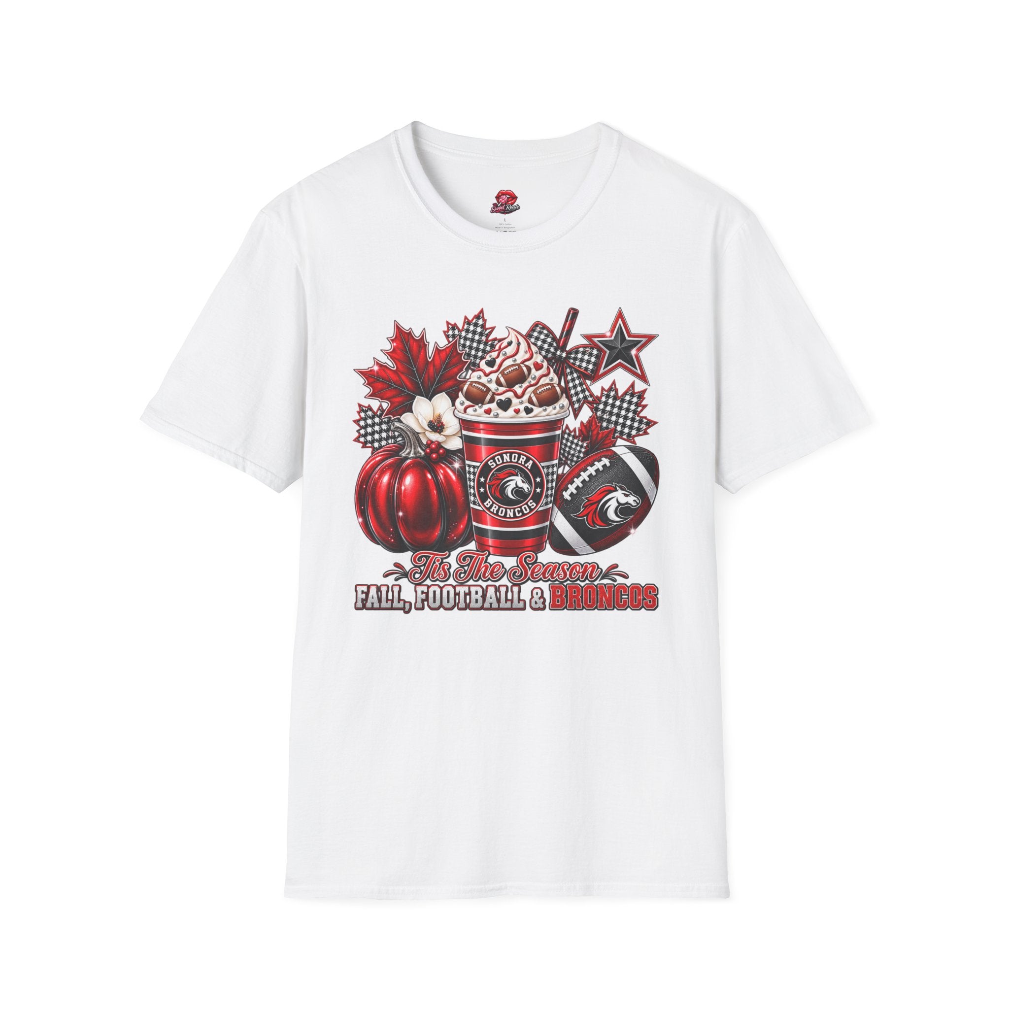 Sonora Broncos Football Season Fall Graphic T-Shirt