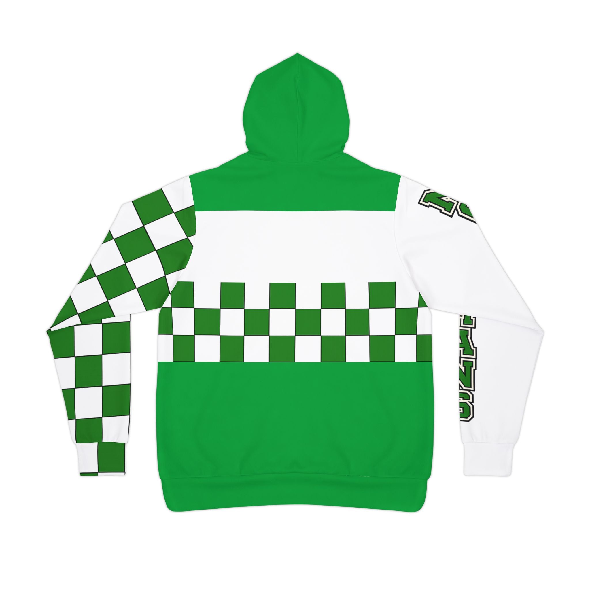 Green Checkered Athletic Hoodie