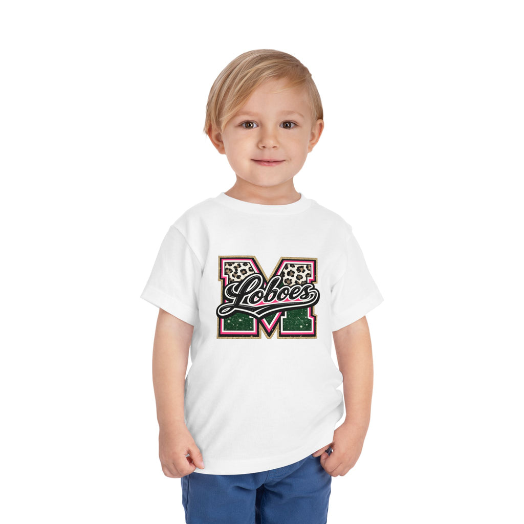 Loboes Leopard M Letter Toddler Tee