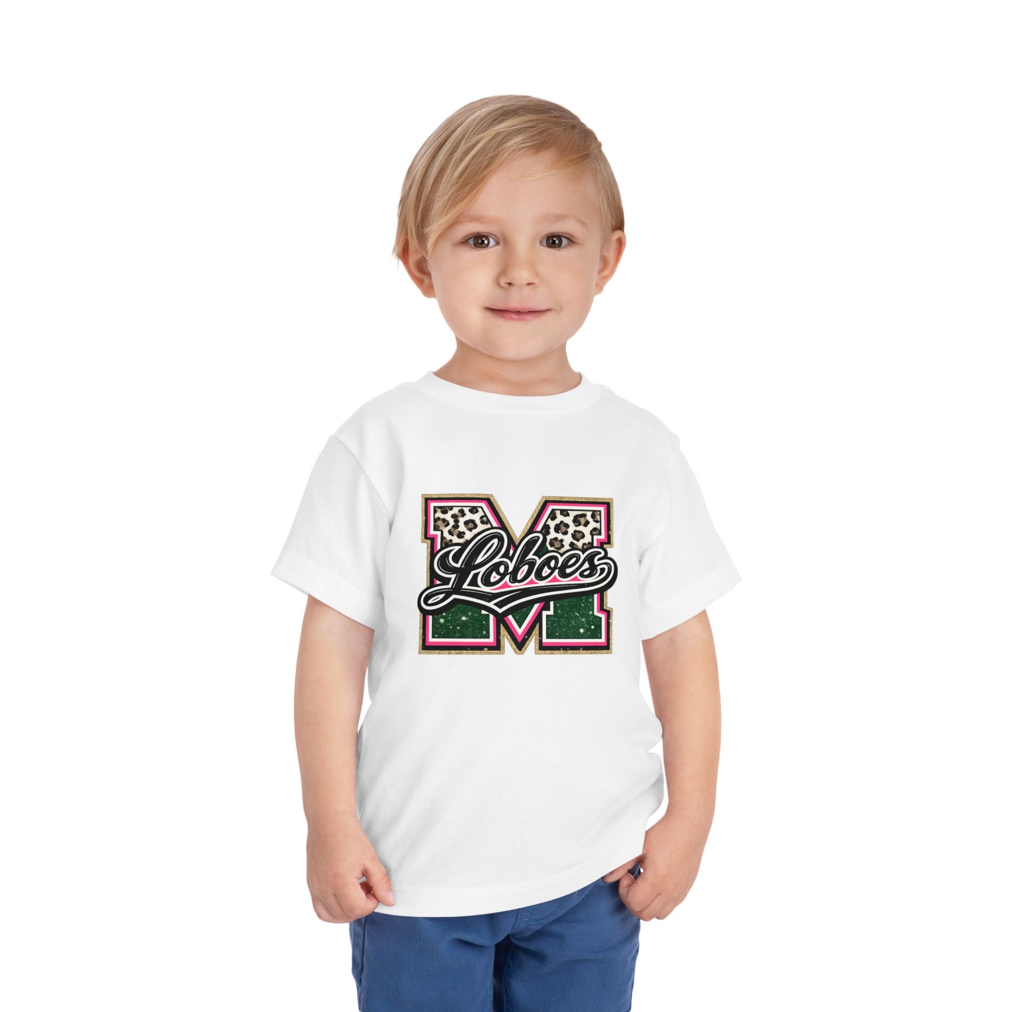 Loboes Leopard M Letter Toddler Tee