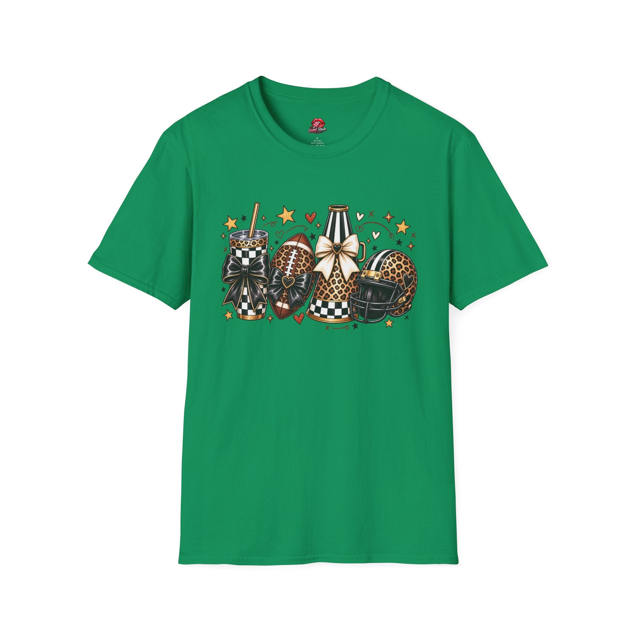 Leopard Game Day Football & Cheer Graphic T-Shirt