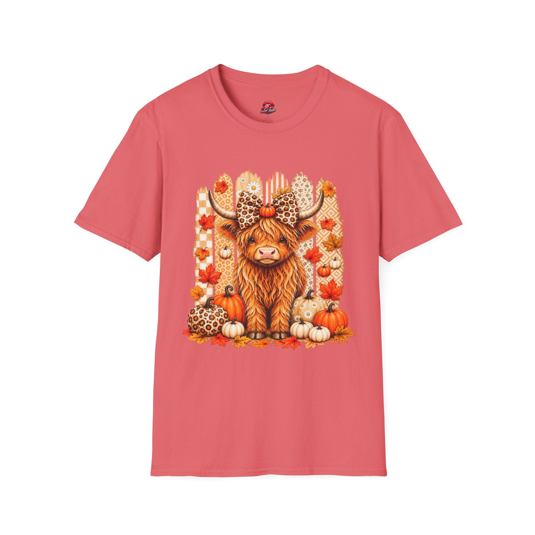 Fall Highland Cow T‑Shirt