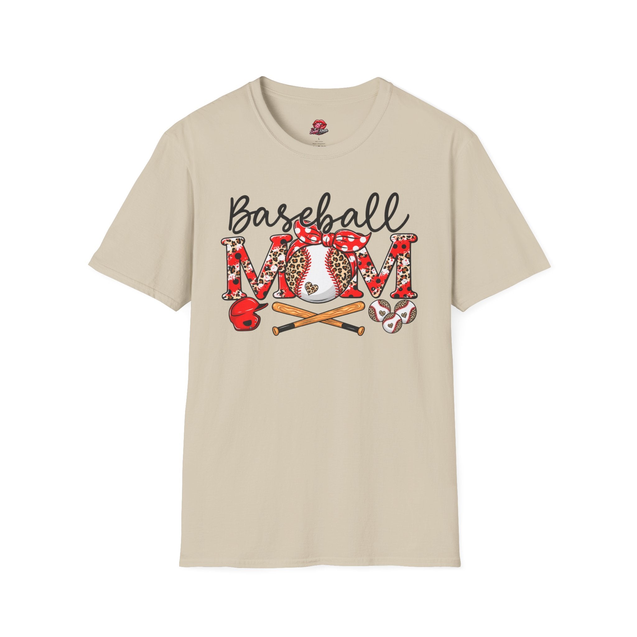 Floral Leopard Baseball Mom Tee