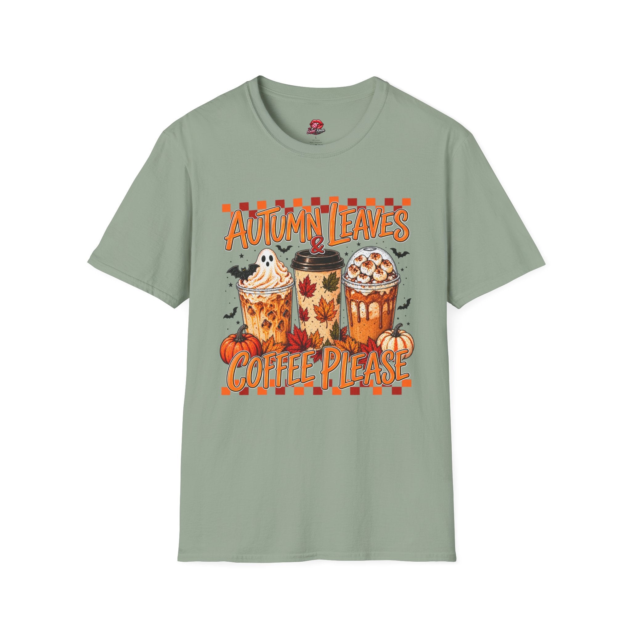 Autumn Leaves Coffee Please T-Shirt