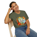 Smells Like a Cozy Fall Rewatch Graphic T-Shirt | Autumn Coffee & Candle Tee | Book Lover Fall Shirt