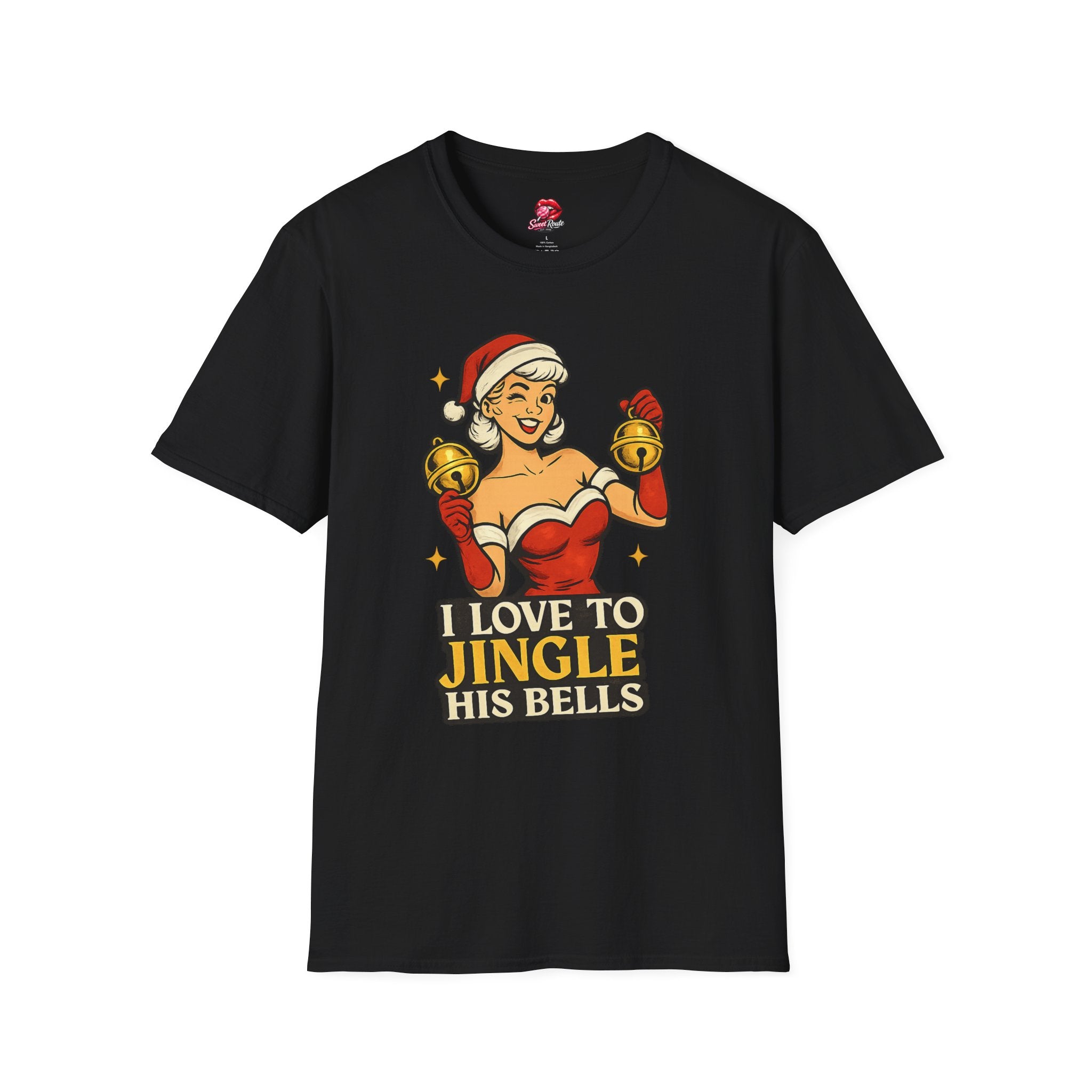 I Love to Jingle His Bells Funny Christmas Tee