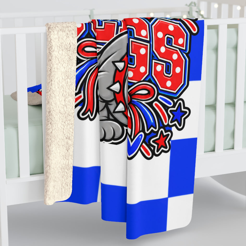 Coahoma Bulldogs Sherpa Fleece Blanket