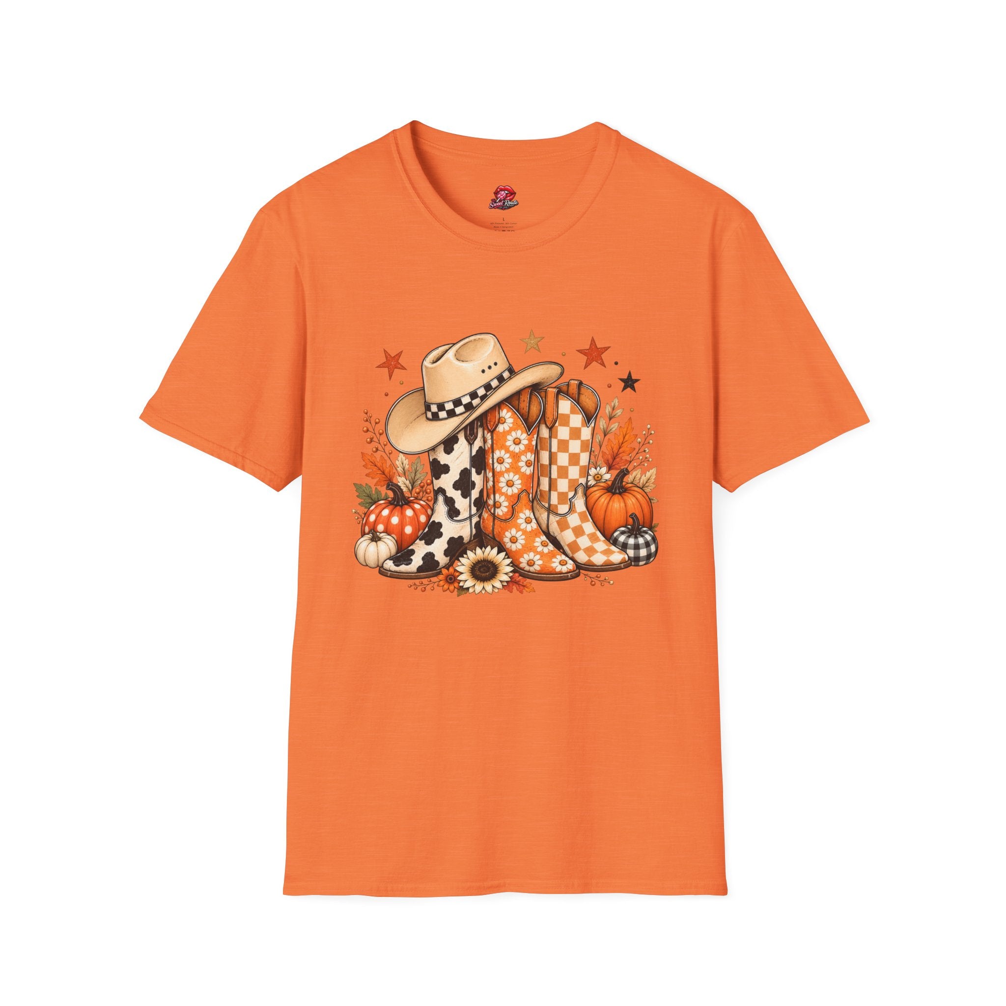 Cowgirl Boots & Cowboy Fall Hat T‑Shirt