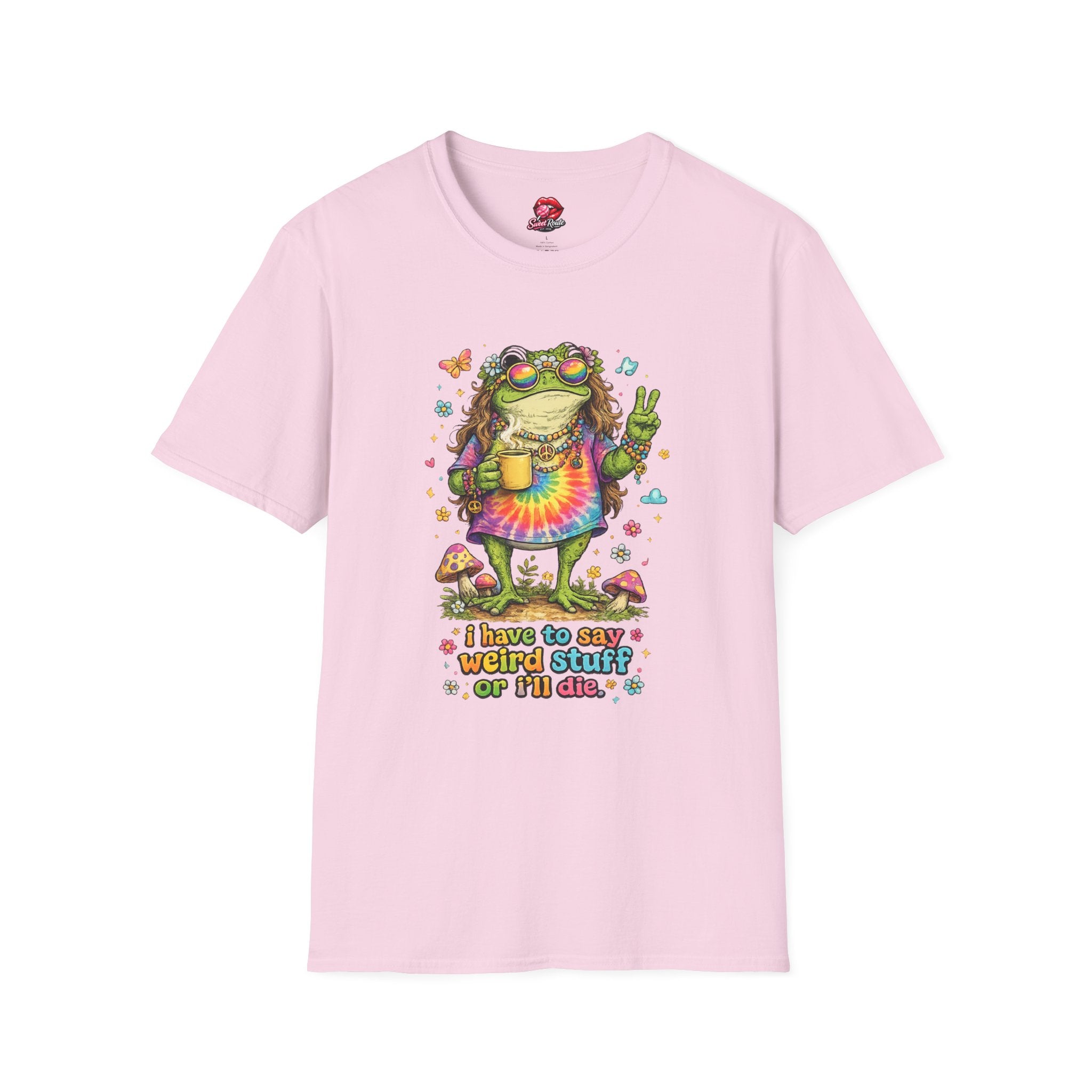 Hippie Frog Peace Sign T-Shirt