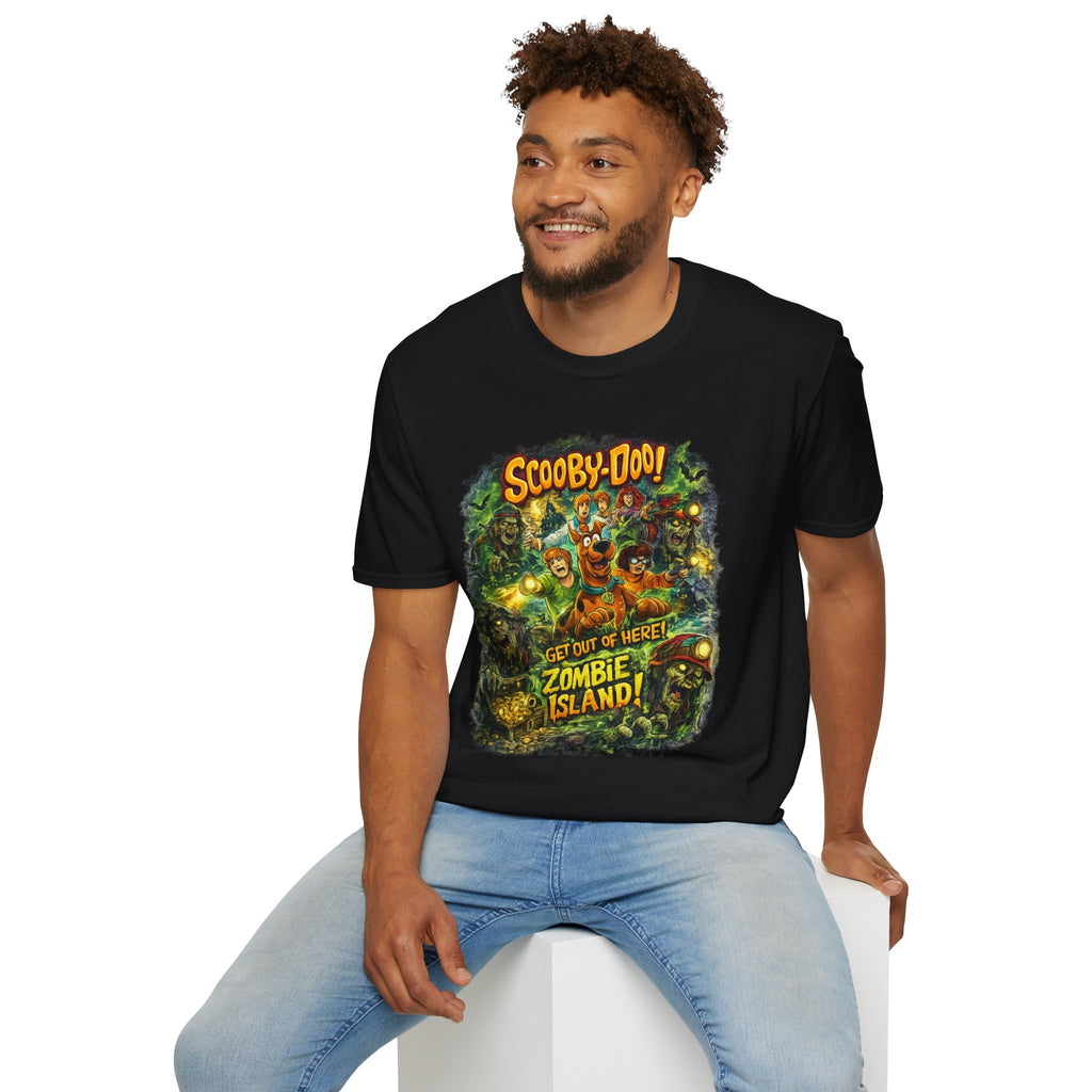 Scooby-Doo Zombie Island T-Shirt | Retro Cartoon Horror Graphic Tee | Spooky Halloween Shirt for 90s Cartoon Fans