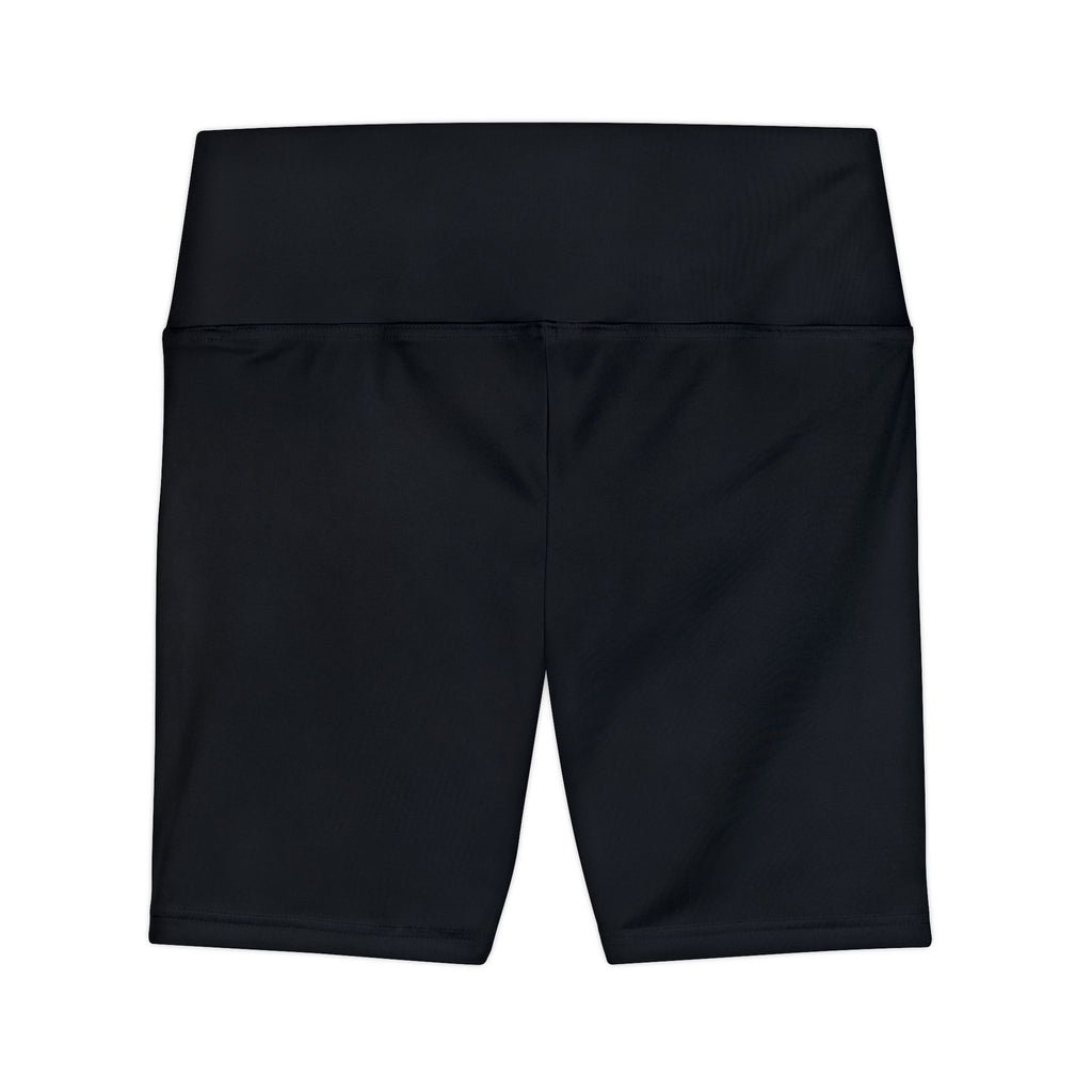 Sweet Route Black High-Waist Athletic Biker Shorts