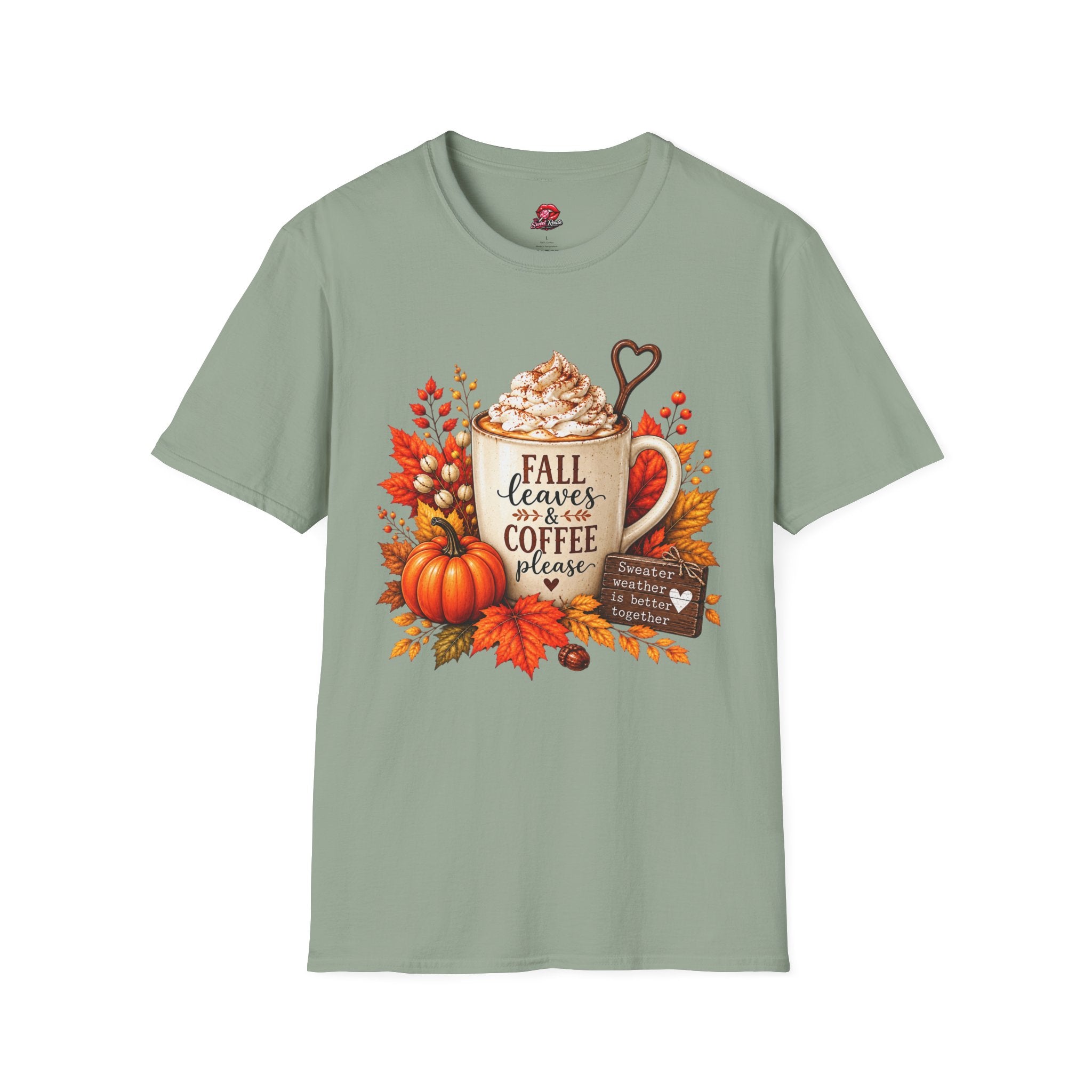 Fall Leaves & Coffee T-Shirt