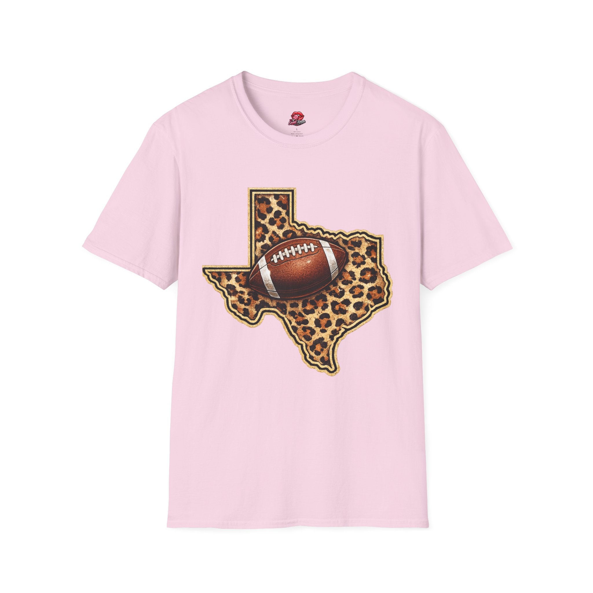Texas Leopard Football T-Shirt
