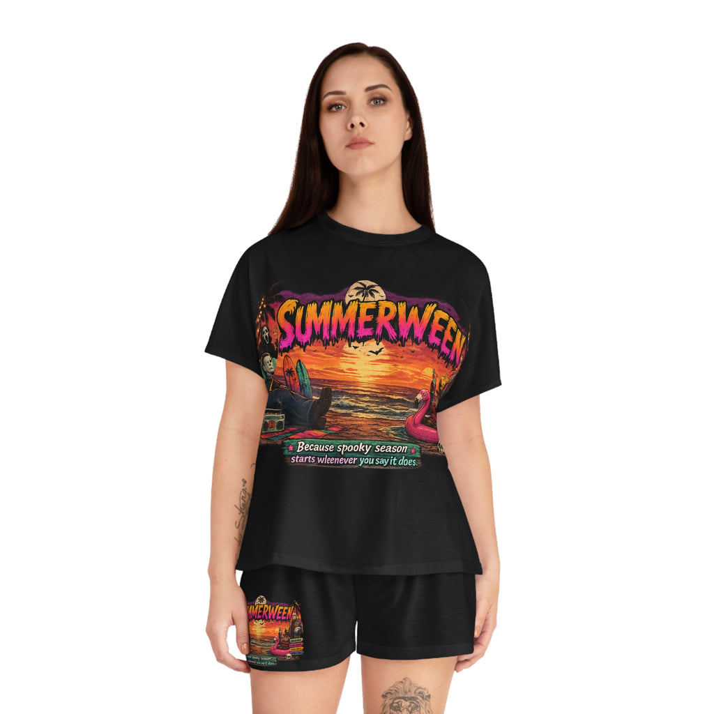 Summerween Halloween Beach Sleepwear Set