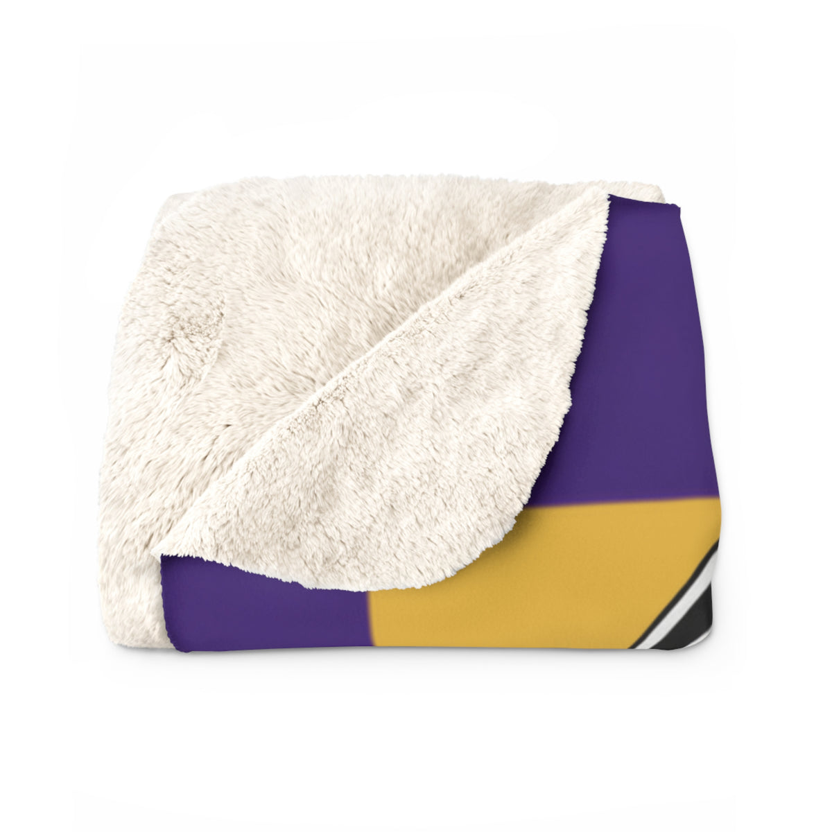Golden Cranes Sherpa Fleece Blanket