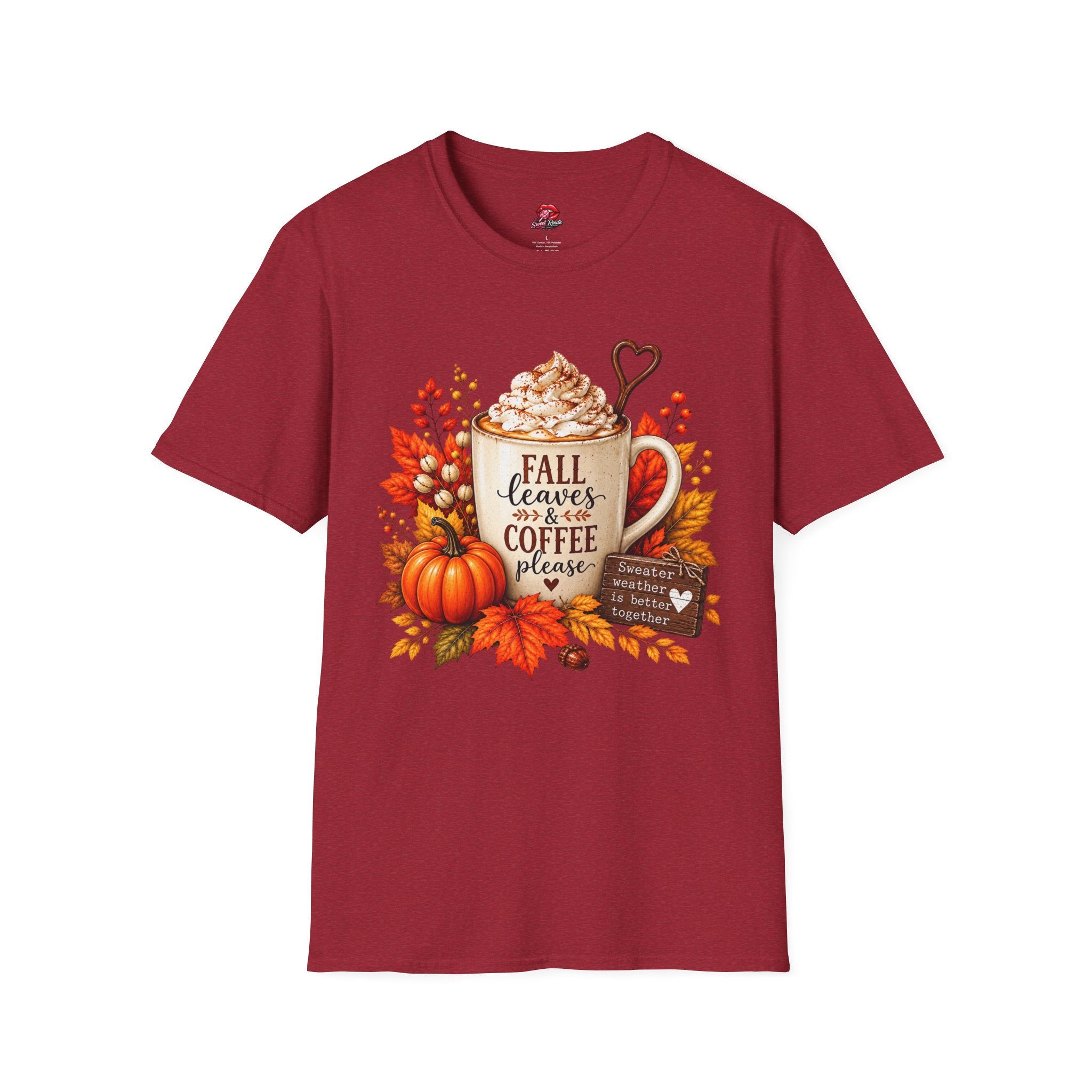 Fall Leaves & Coffee T-Shirt