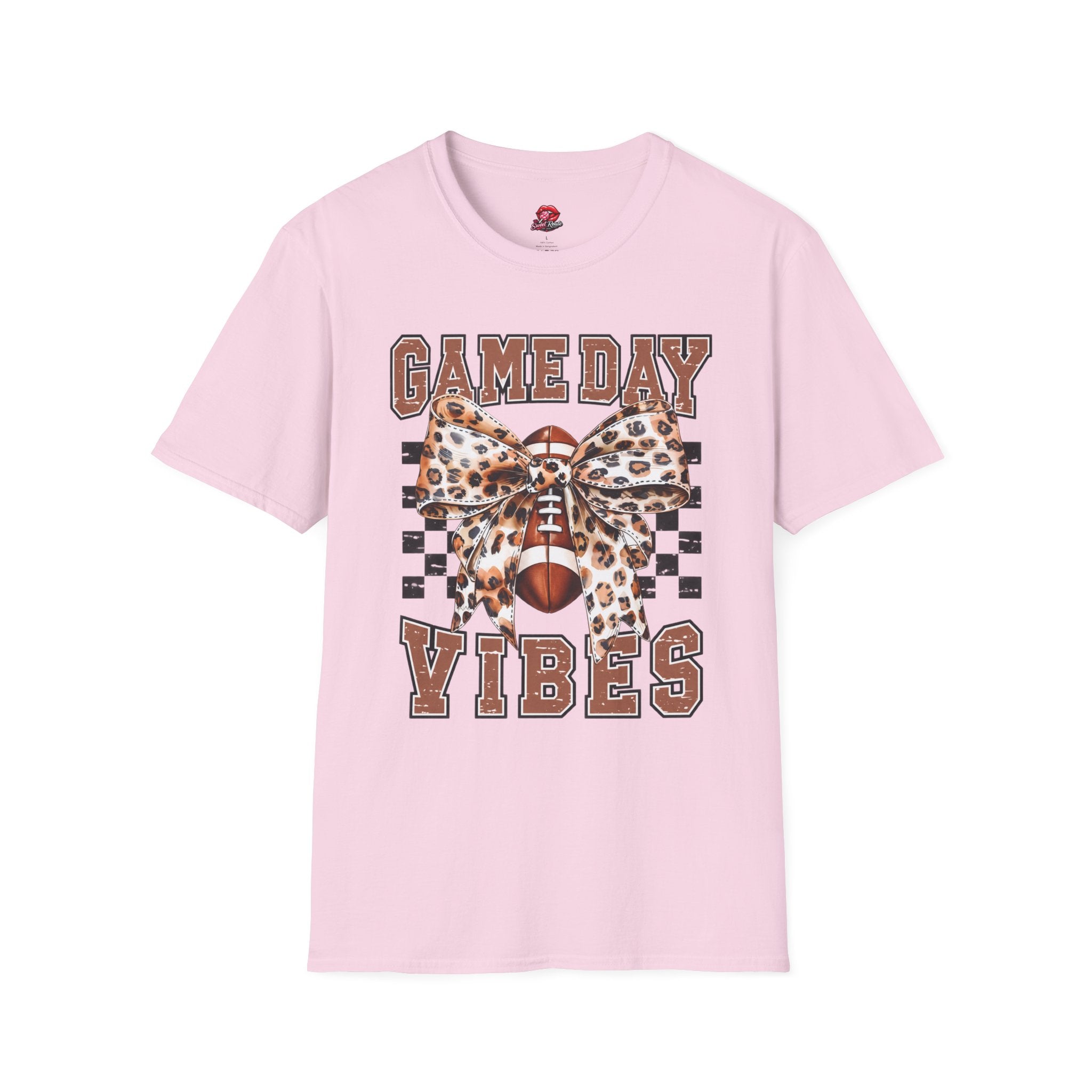Leopard Bow Football Tee