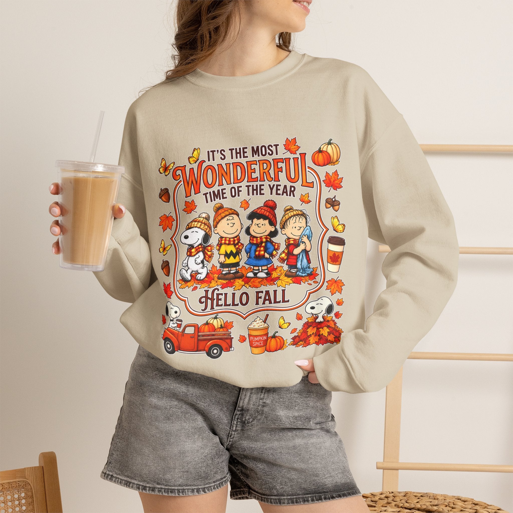 Peanuts Fall Unisex Heavy Blend™ Crewneck Sweatshirt