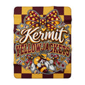 Kermit Yellowjackets Sherpa Fleece Blanket