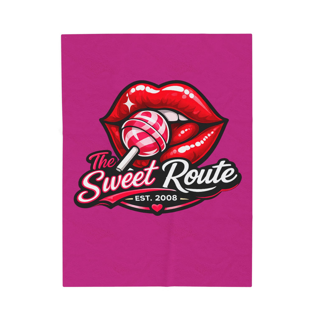 Sweet Route Pink Velveteen Blanket
