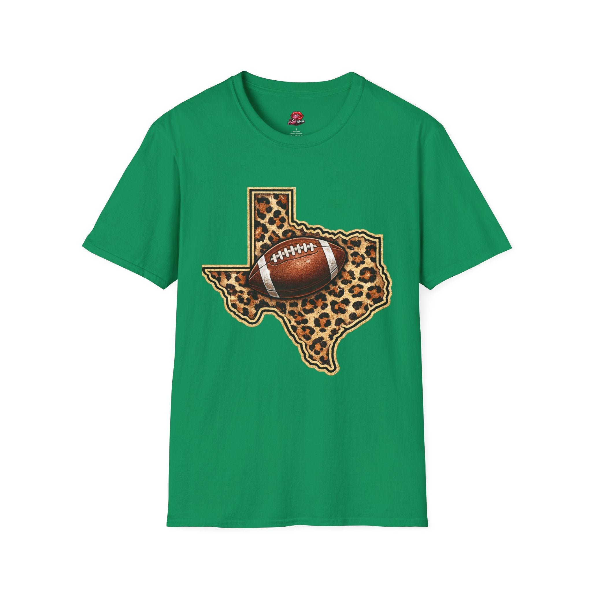 Texas Leopard Football T-Shirt