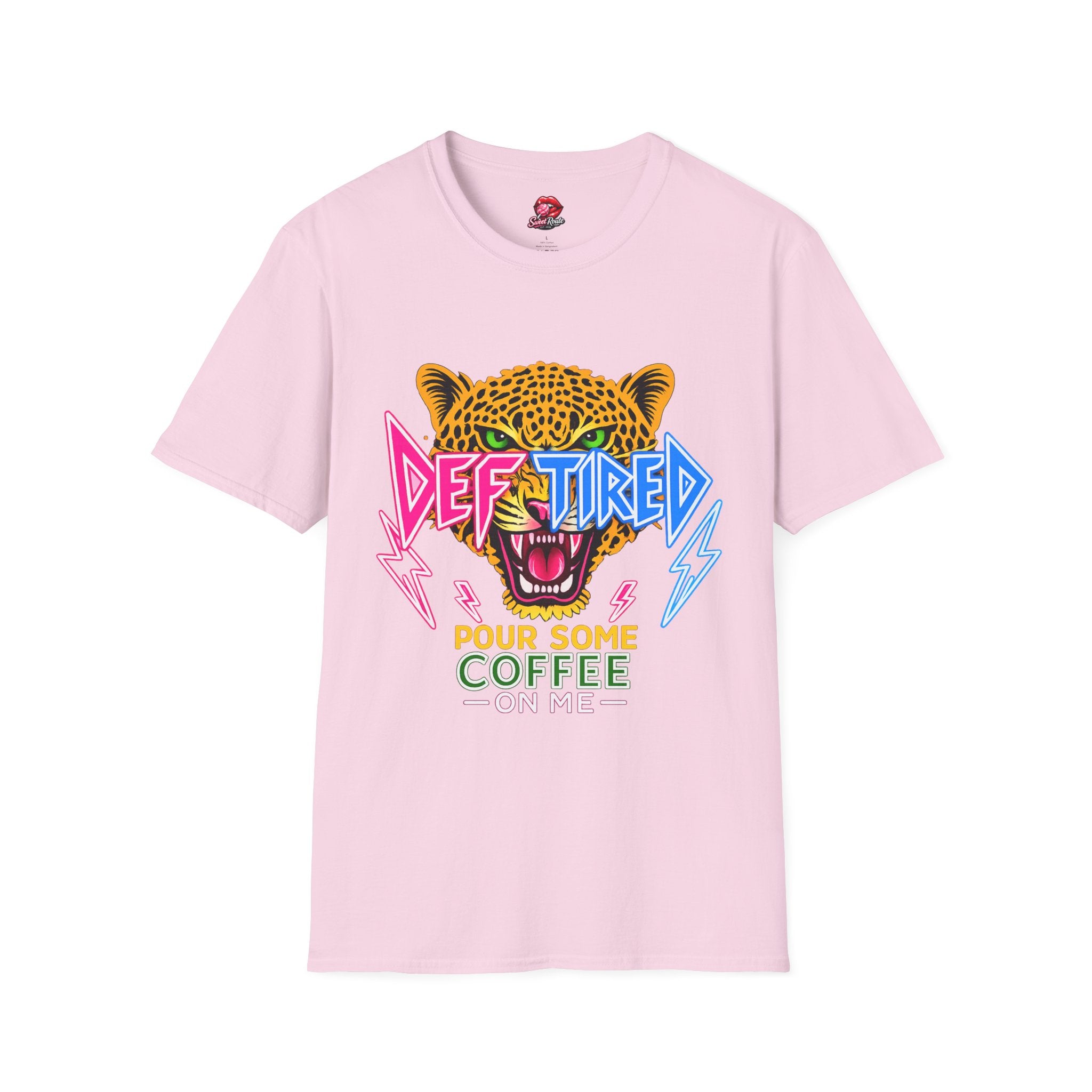 Def-Tired Leopard graphic tee