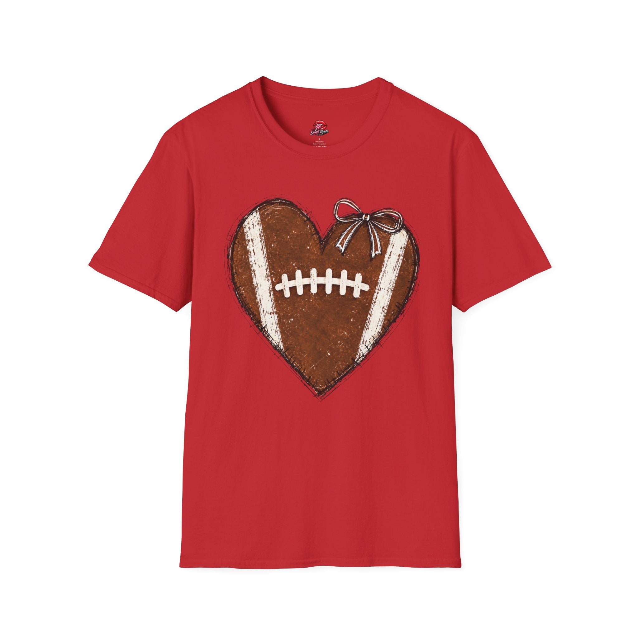 Heart-Shaped Football T-Shirt