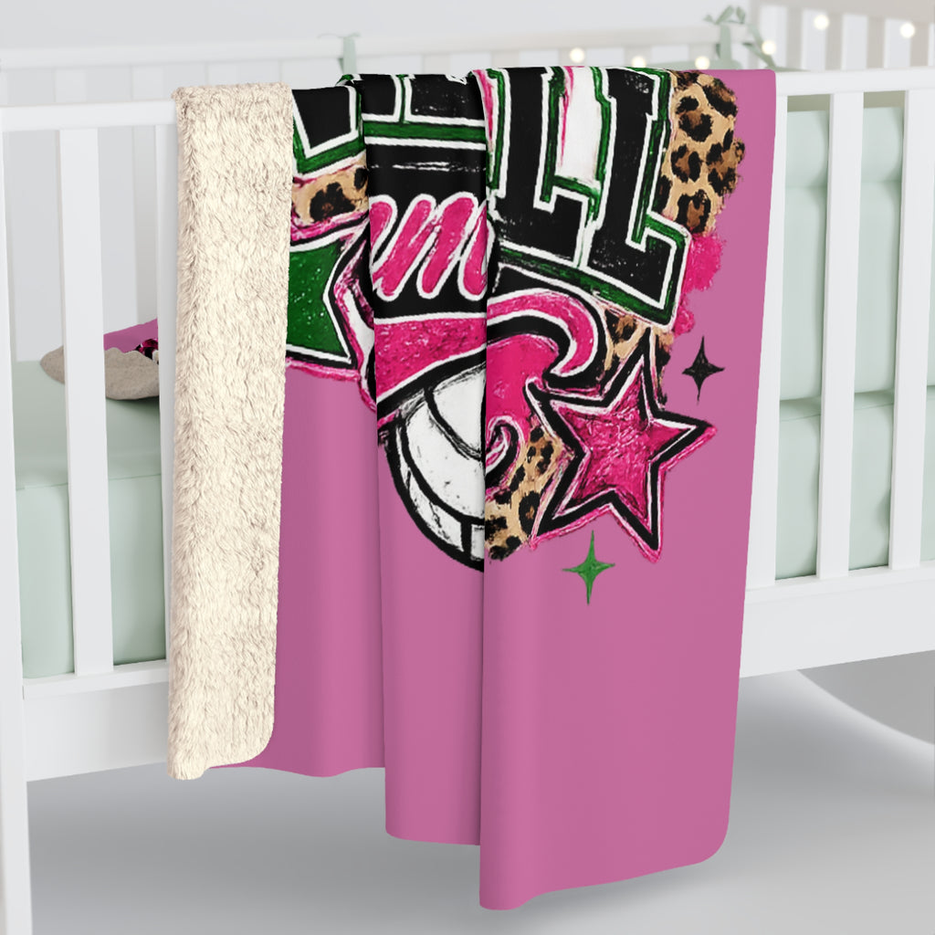 Loboes Volleyball Sherpa Fleece Blanket