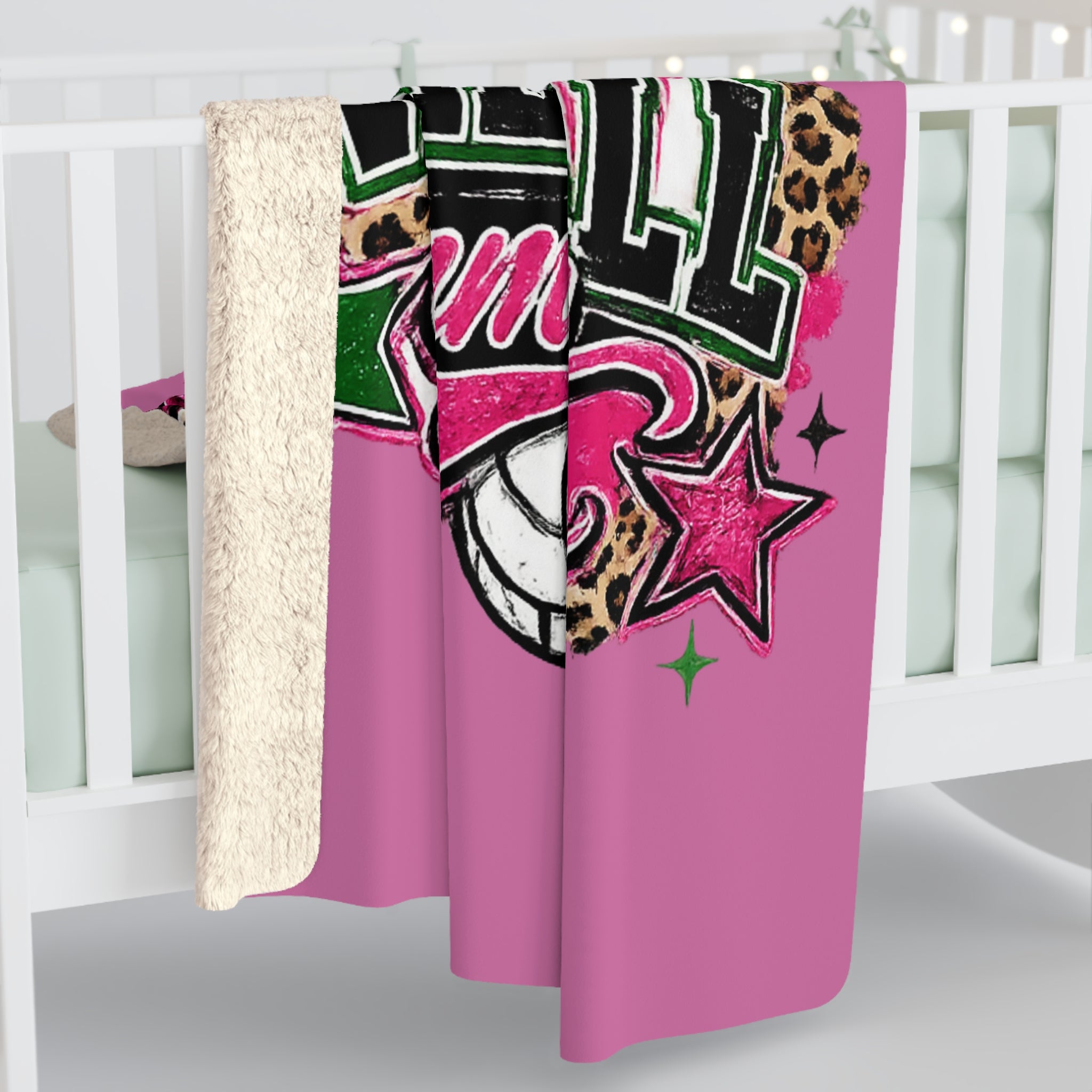 Loboes Volleyball Sherpa Fleece Blanket