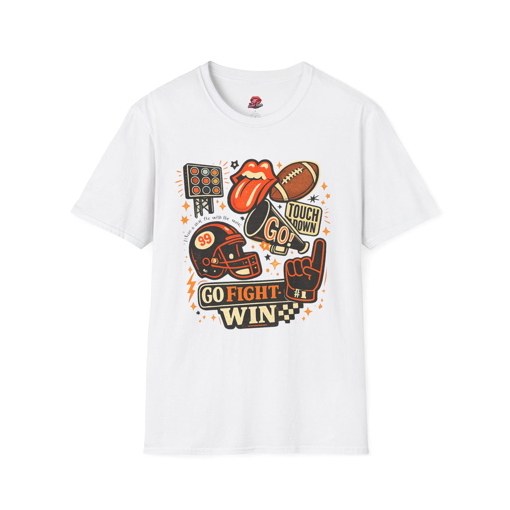 Touchdown Go Football T-Shirt | Retro Game Day Tee | Vintage Football Fan Shirt