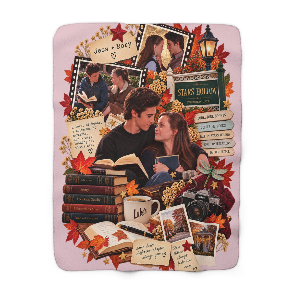 Jess and Rory Sherpa Fleece Blanket