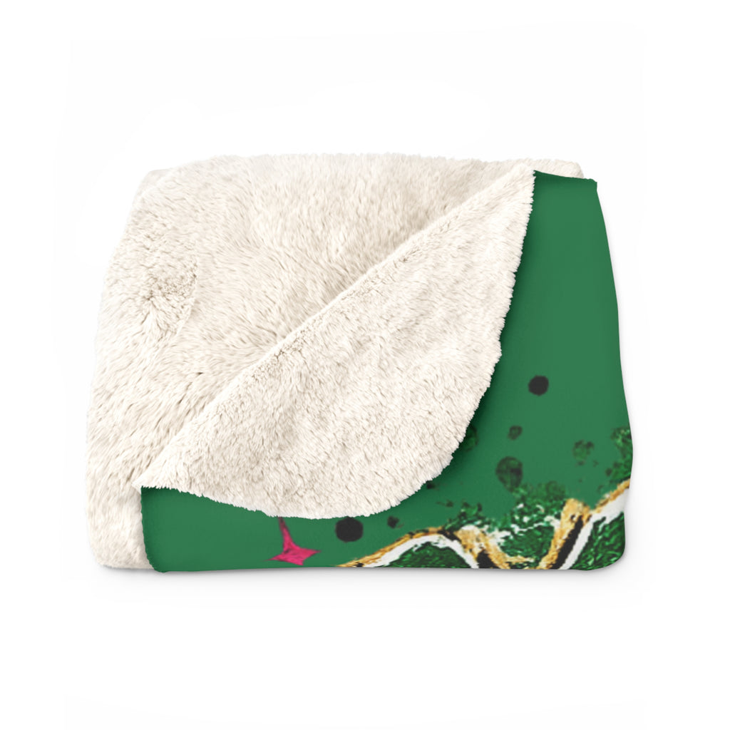 Monahans Loboes Volleyball Sherpa Blanket