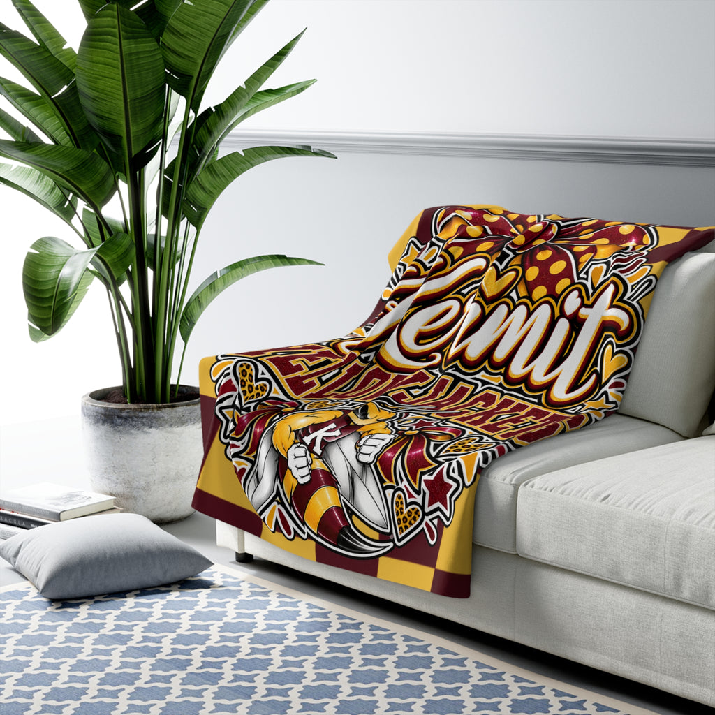 Kermit Yellowjackets Sherpa Fleece Blanket