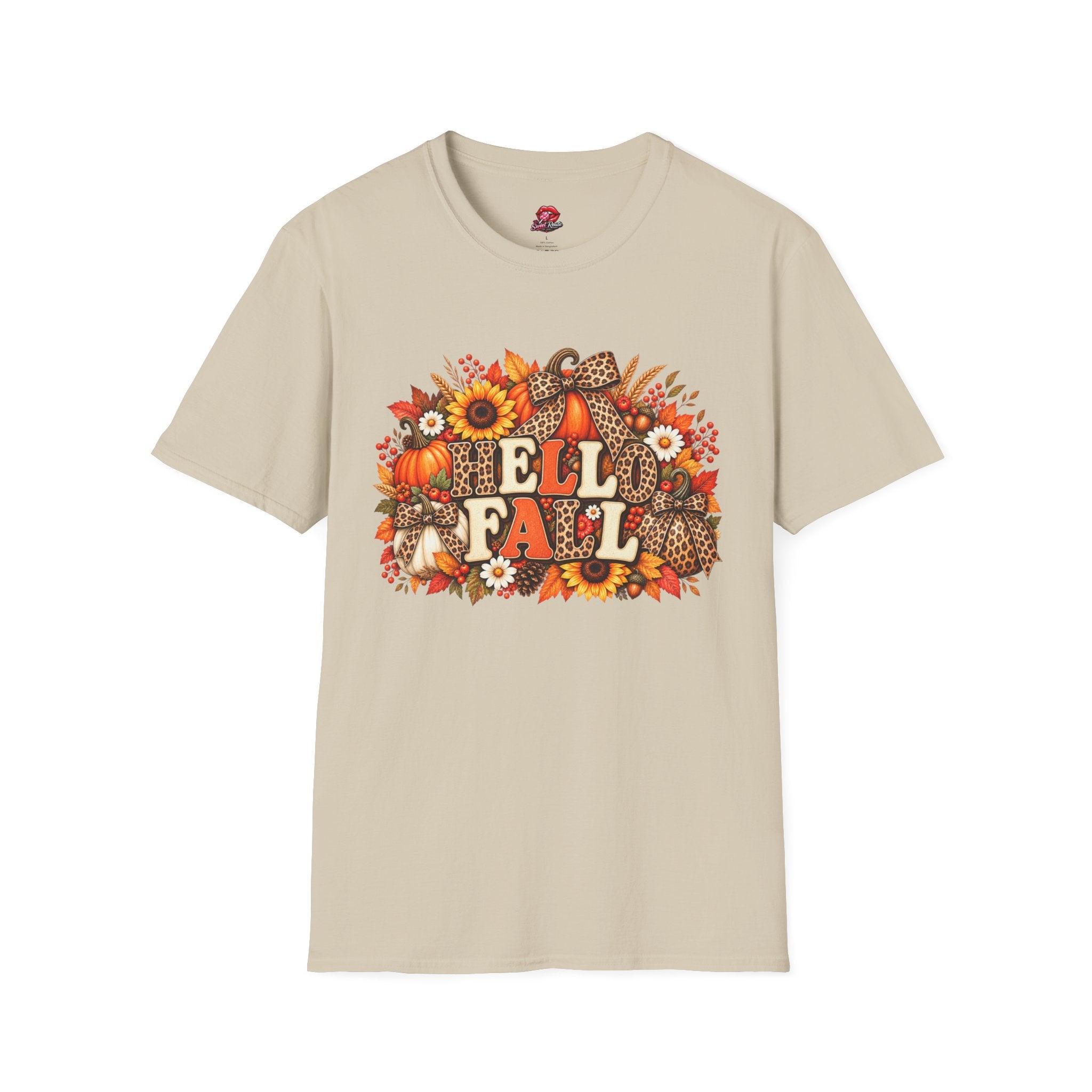 Hello Fall Leopard Bow Tee