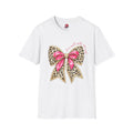 Leopard Bow with Pink Ribbon T-Shirt