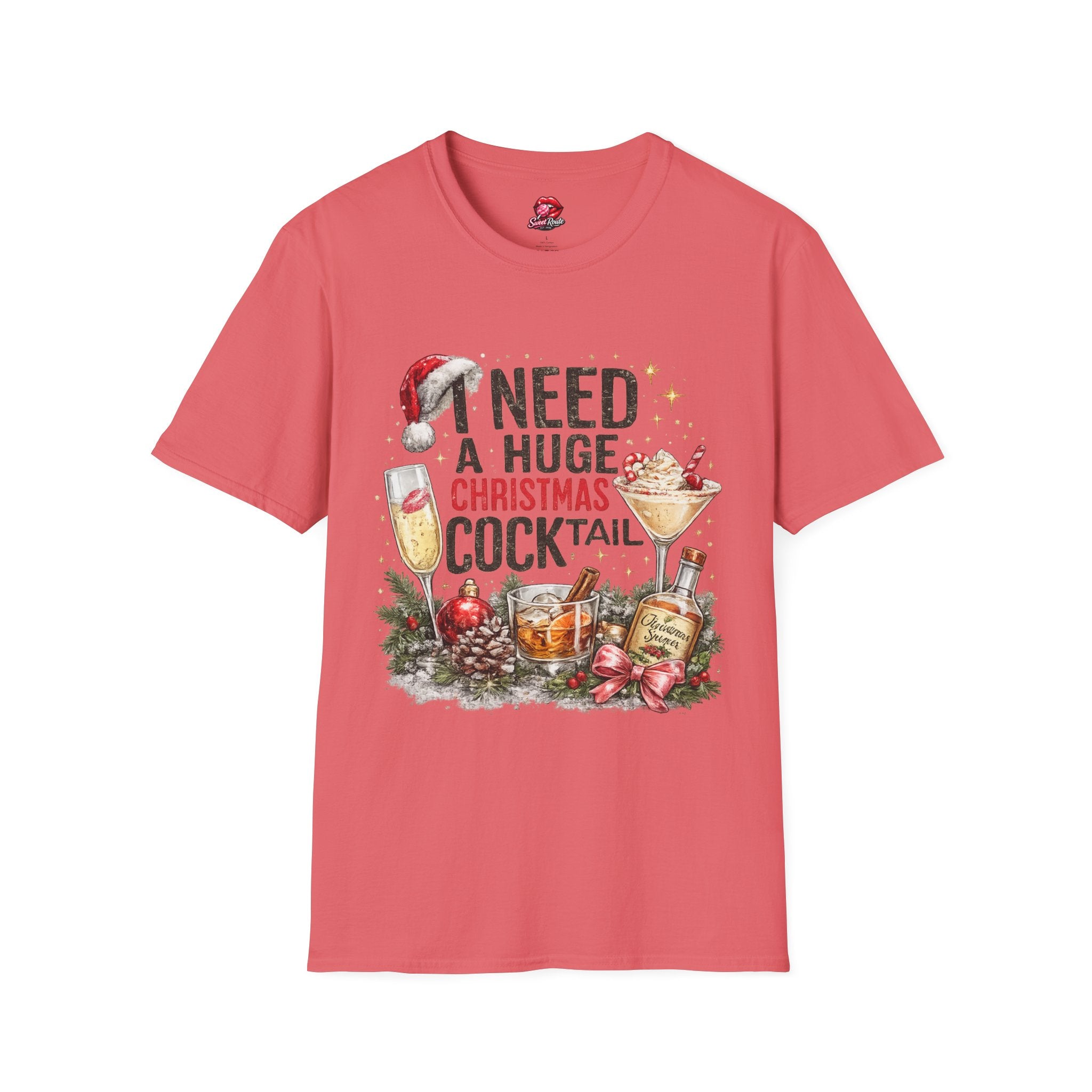 I Need a Huge Christmas Cocktail T-Shirt
