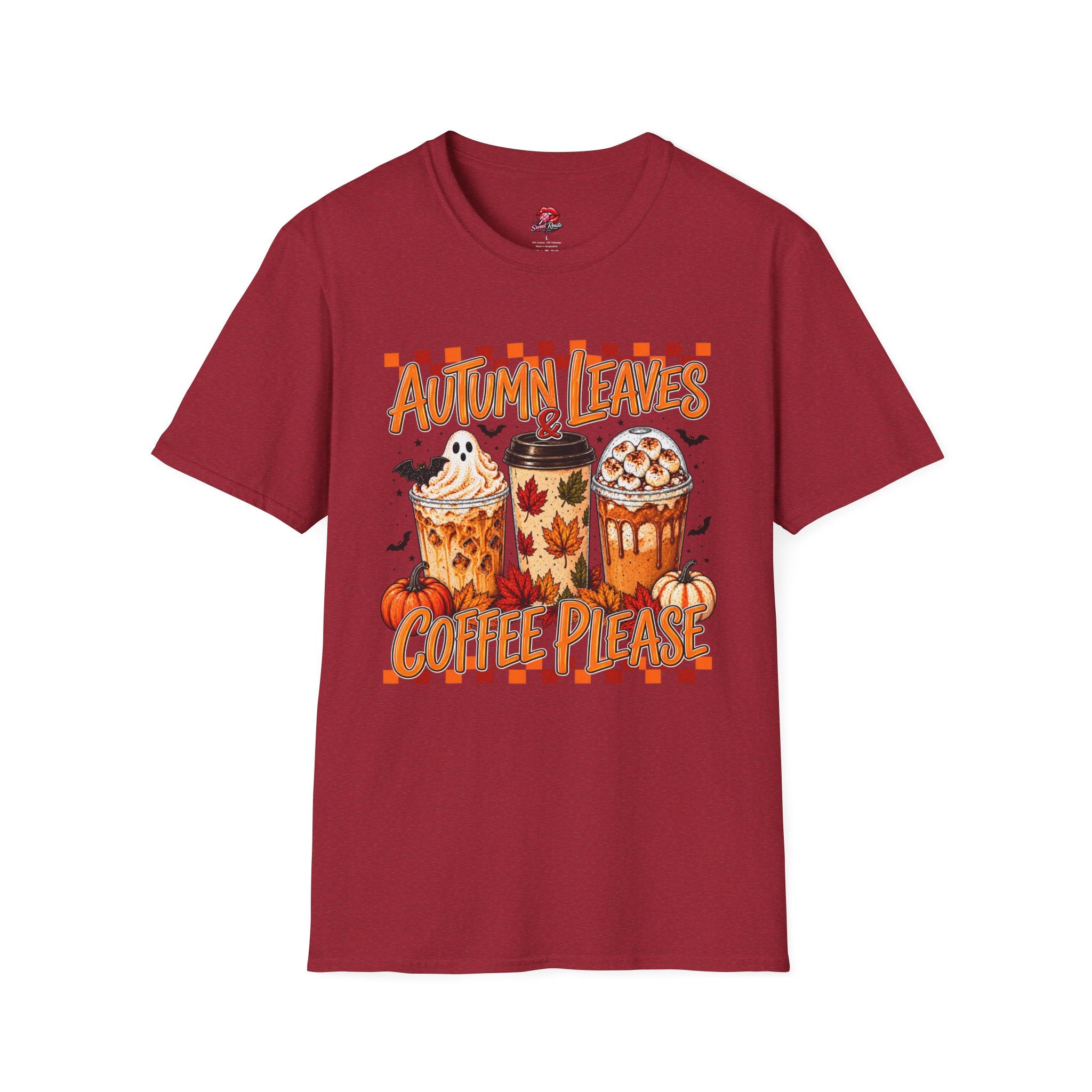 Autumn Leaves Coffee Please T-Shirt