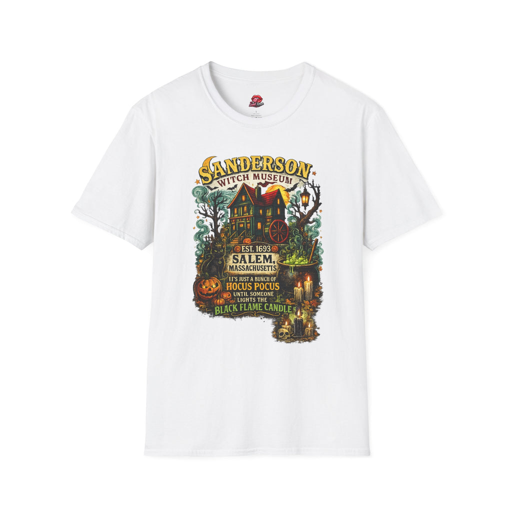 Sanderson Witch Museum Shirt | Vintage Salem Halloween T-Shirt | Witchy Halloween Graphic Tee | Retro Spooky Season Fall Shirt